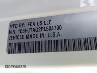 2023 Jeep Gladiator Sport с VIN 1C6HJTAG2PL504790, выставлен на аукционе IAAI как лот 42096857 с пробегом 51 741 миль миль и . История ставок и продаж доступна на DreamBid. Изображение 9.