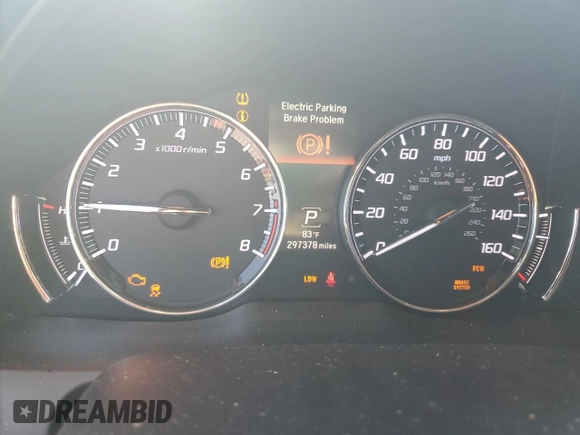 2015 Acura RLX Technology with VIN JH4KC1F59FC001565, listed as a Copart auction lot 65071435 with 297,378 mi miles and Clean title. Bid and sale history available at DreamBid. Image 9.