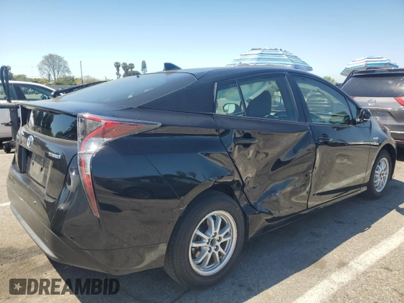 2017 Toyota Prius Two with VIN JTDKBRFU0H3052613, listed as a Copart auction lot 56436305 with 38,657 mi miles and Salvage Title. Bid and sale history available at DreamBid. Image 3.