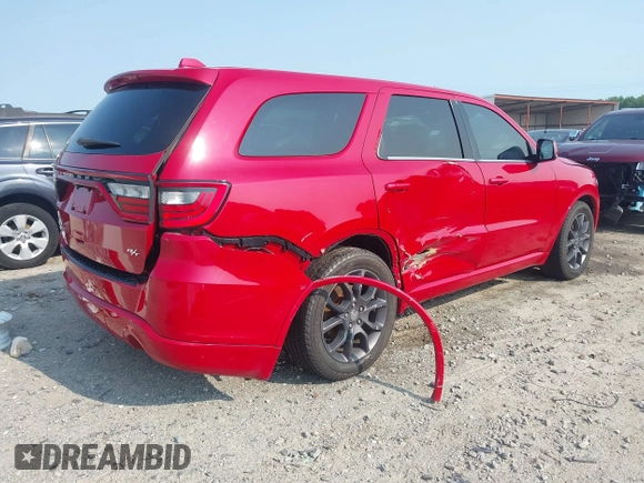 2016 Dodge Durango R/T with VIN 1C4SDJCTXGC484809, listed as a IAAI auction lot 42397607 with 160,729 mi miles and . Bid and sale history available at DreamBid. Image 4.
