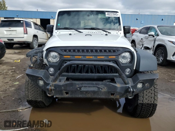 2017 Jeep Wrangler Unlimited Rubicon z VIN 1C4BJWFG5HL511601, wystawiony jako Copart lot #48223945 z przebiegiem 86 465 mil mil oraz Szkoda całkowita • Salvage title. Historia ofert i sprzedaży dostępna na DreamBid. Obrazek 5.