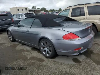 2006 BMW 6 Series 650Ci with VIN WBAEK13416CN80058, listed as a Copart auction lot 74854864 with 0 mi miles and Salvage Title. Bid and sale history available at carsss.com. Image 2.