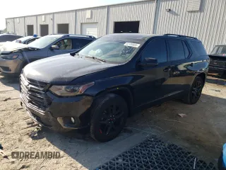 2020 Chevrolet Traverse Premier z VIN 1GNERKKW4LJ292685, wystawiony jako Copart lot #62109955 z przebiegiem 113 386 mil mil oraz Szkoda całkowita • Salvage title. Historia ofert i sprzedaży dostępna na DreamBid. Obrazek 1.