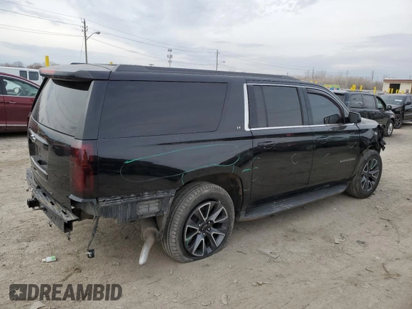 2017 Chevrolet Suburban LT with VIN 1GNSKHKC3HR136002, listed as a Copart auction lot 47672755 with 160,322 mi miles and Salvage Title. Bid and sale history available at carsss.com. Image 3.