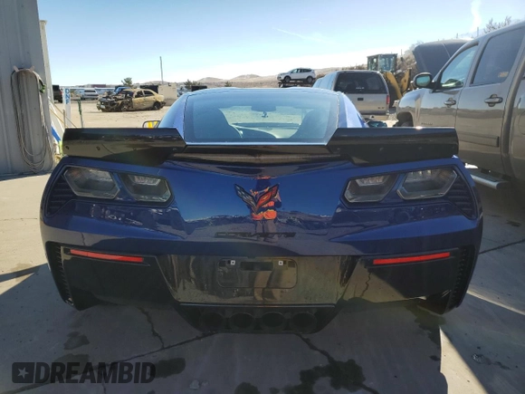 2017 Chevrolet Corvette Z06 2LZ with VIN 1G1YS2D63H5600364, listed as a Copart auction lot 37788644 with 25,594 mi miles. Bid and sale history available at carsss.com. Image 6.