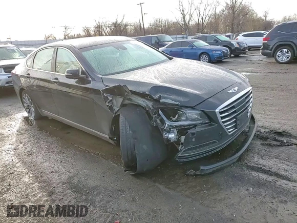 2017 Genesis G80 3.8L with VIN KMHGN4JE2HU205269, listed as a Copart auction lot 50288695 with Not Provided miles and Salvage Title. Bid and sale history available at DreamBid. Image 10.