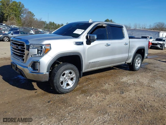2019 GMC Sierra 1500 SLT with VIN 3GTU9DEDXKG273682, listed as a IAAI auction lot 41131281 with 1 mi miles. Bid and sale history available at carsss.com. Image 2.
