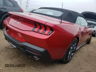 2024 Ford Mustang GT Premium with VIN 1FAGP8FF8R5108165, listed as a Copart auction lot 43248194 with 33 mi miles and Salvage title. Bid and sale history available at DreamBid. Image 3.
