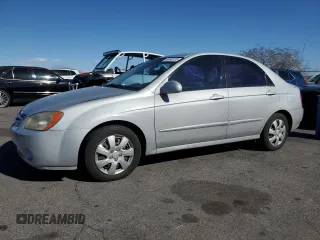 2006 Kia Spectra EX with VIN KNAFE121665229850, listed as a Copart auction lot 49740125 with 154,330 mi miles and Clean Title. Bid and sale history available at carsss.com. Image 1.