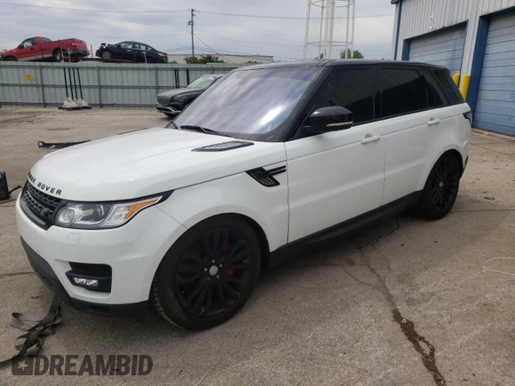 2016 Land Rover Range Rover Sport Dynamic with VIN SALWR2EFXGA108812, listed as a Copart auction lot 58449525 with 80,692 mi miles and Clean title. Bid and sale history available at DreamBid. Image 1.