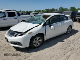 2013 Honda Civic LX with VIN 2HGFB2F51DH561099, listed as a Copart auction lot 51864645 with Not Provided miles and Non Repairable. Bid and sale history available at DreamBid. Image 1.