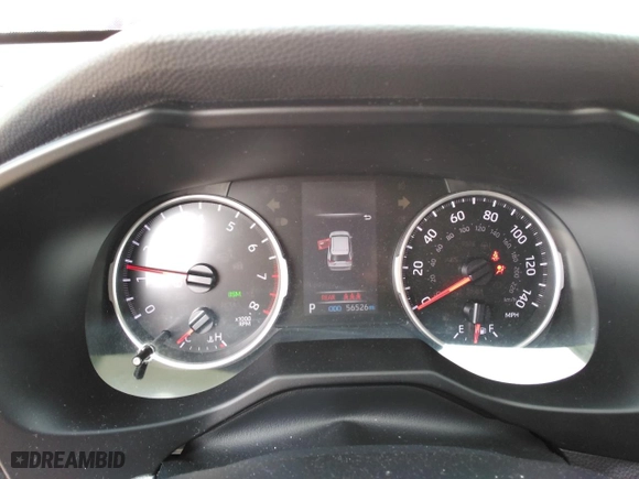 2022 Toyota RAV4 XLE with VIN 2T3W1RFV2NW205353, listed as a Copart auction lot 47679865 with 56,526 mi miles and Salvage Title. Bid and sale history available at carsss.com. Image 9.