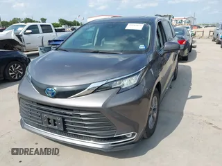 2023 Toyota Sienna XLE with VIN 5TDYRKEC4PS163555, listed as a IAAI auction lot 42102074 with 56,906 mi miles. Bid and sale history available at carsss.com. Image 2.