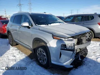 2021 Hyundai Santa Fe Hybrid Blue with VIN KM8S2DA11MU010516, listed as a Copart auction lot 86045684 with 39,647 mi miles and Salvage Title. Bid and sale history available at carsss.com. Image 4.