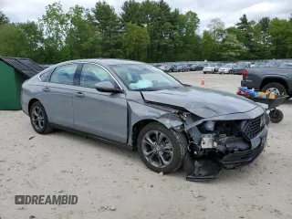 2024 Honda Accord EX-L with VIN 1HGCY2F64RA094518, listed as a Copart auction lot 57578005 with 9,297 mi miles and Salvage title. Bid and sale history available at DreamBid. Image 4.