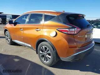 2015 Nissan Murano S with VIN 5N1AZ2MG0FN288591, listed as a IAAI auction lot 41331384 with 103,723 mi miles. Bid and sale history available at carsss.com. Image 3.