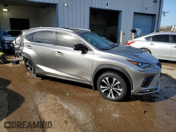 2018 Lexus NX with VIN JTJBARBZ8J2175024, listed as a Copart auction lot 44782455 with 33,316 mi miles and Salvage Title. Bid and sale history available at carsss.com. Image 4.