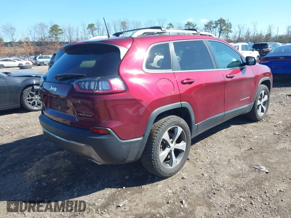 2019 Jeep Cherokee Limited z VIN 1C4PJMDX4KD446514, wystawiony jako IAAI lot #41855734 z przebiegiem 65 628 mil mil oraz . Historia ofert i sprzedaży dostępna na DreamBid. Obrazek 4.