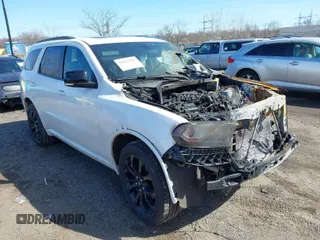 2019 Dodge Durango GT Plus with VIN 1C4RDJDG6KC561006, listed as a IAAI auction lot 41819583 with 53,395 mi miles and . Bid and sale history available at DreamBid. Image 1.