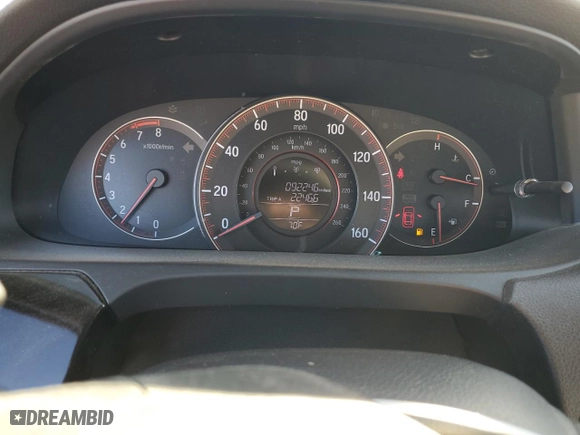 2016 Honda Accord Coupe LX-S with VIN 1HGCT1B35GA000857, listed as a Copart auction lot 46305905 with 92,246 mi miles and Salvage Title. Bid and sale history available at carsss.com. Image 9.