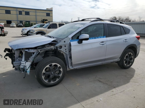 2023 Subaru Crosstrek Premium with VIN JF2GTAPC1P8235998, listed as a Copart auction lot 46813625 with 10,497 mi miles and Salvage title. Bid and sale history available at DreamBid. Image 1.