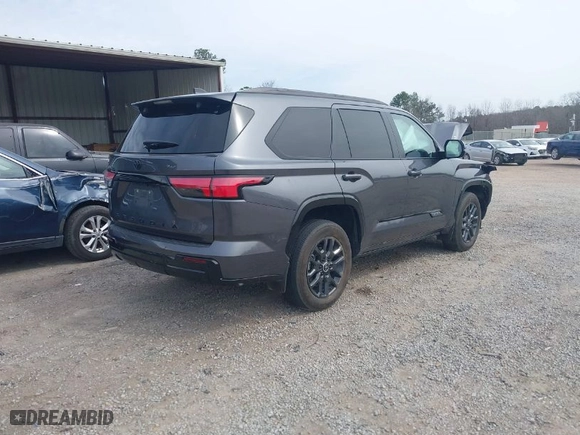 2024 Toyota Sequoia SR5 with VIN 7SVAAABA3RX023991, listed as a IAAI auction lot 41737415 with 33,145 mi miles. Bid and sale history available at carsss.com. Image 4.