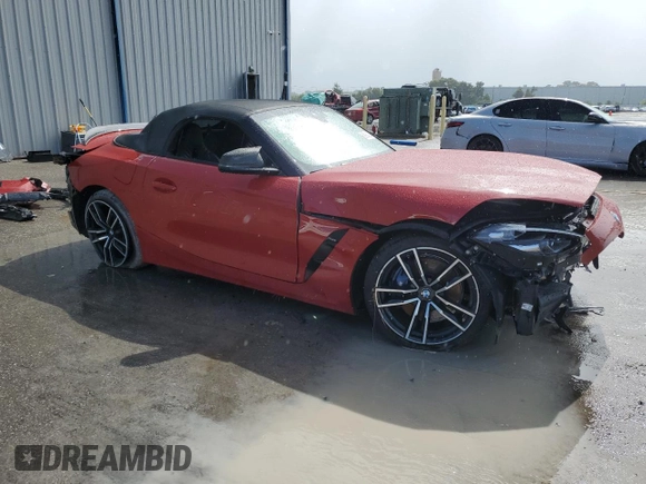 2020 BMW Z4 sDriveM40i z VIN WBAHF9C04LWW85362, wystawiony jako Copart lot #69064224 z przebiegiem Nie podano mil oraz Szkoda całkowita • Salvage title. Historia ofert i sprzedaży dostępna na DreamBid. Obrazek 4.