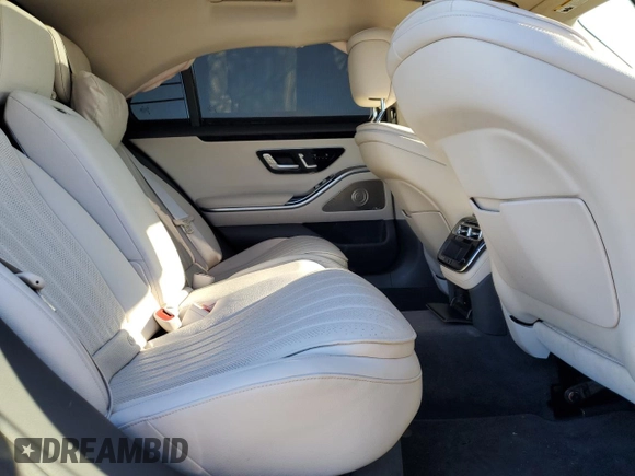 2022 Mercedes-Benz S-Class S 500 with VIN W1K6G6DB6NA104228, listed as a Copart auction lot 85738074 with 0 mi miles and Salvage Title. Bid and sale history available at carsss.com. Image 10.