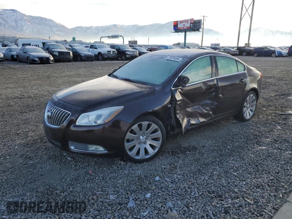 2011 Buick Regal CXL Turbo TO7 with VIN W04G15GVXB1066038, listed as a Copart auction lot 85979494 with 106,450 mi miles and Salvage Title. Bid and sale history available at carsss.com. Image 1.
