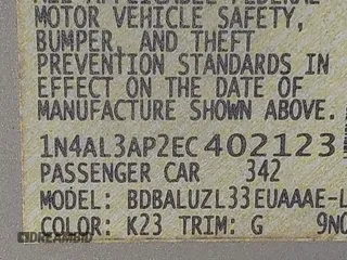 2014 Nissan Altima S with VIN 1N4AL3AP2EC402123, listed as a IAAI auction lot 41350287 with 146,305 mi miles and . Bid and sale history available at DreamBid. Image 9.