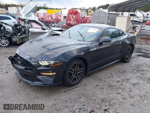 2023 Ford Mustang EcoBoost with VIN 1FA6P8TH8P5100212, listed as a IAAI auction lot 41253494 with 24,353 mi miles. Bid and sale history available at carsss.com. Image 17.