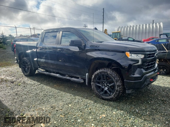 2023 Chevrolet Silverado 1500 RST with VIN 1GCUDEEL4PZ208393, listed as a Copart auction lot 71346124 with Not Provided miles and Non Repairable. Bid and sale history available at DreamBid. Image 4.
