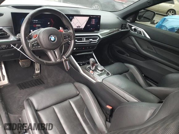 2024 BMW M4 Competition xDrive with VIN WBS33BA01RCP16148, listed as a Copart auction lot 47478585 with 11,532 mi miles and Salvage Title. Bid and sale history available at carsss.com. Image 8.