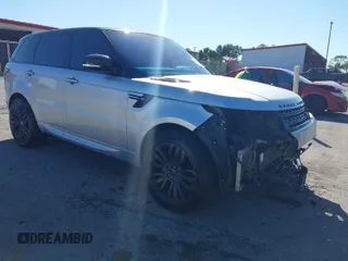 2016 Land Rover Range Rover Sport V6 HSE with VIN SALWS2PF1GA102785, listed as a IAAI auction lot 41778779 with 91,260 mi miles. Bid and sale history available at carsss.com. Image 1.
