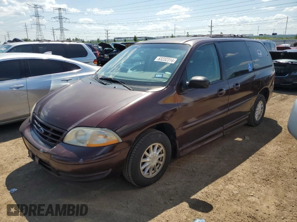 2000 Ford Windstar LX z VIN 2FMZA5141YBA25109, wystawiony jako Copart lot #86814104 z przebiegiem 159 120 mil mil oraz Nie do naprawy • Non repairable. Historia ofert i sprzedaży dostępna na DreamBid. Obrazek 1.