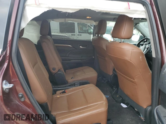 2017 Toyota Highlander Limited with VIN 5TDDZRFH0HS405454, listed as a Copart auction lot 58014445 with 107,647 mi miles and Clean title. Bid and sale history available at DreamBid. Image 11.