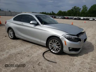 2015 BMW 2 Series 228i with VIN WBA1F5C52FV257533, listed as a Copart auction lot 46642323 with 72,298 mi miles. Bid and sale history available at carsss.com. Image 4.