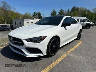 2021 Mercedes-Benz CLA 250 with VIN W1K5J4GBXMN216471, listed as a Copart auction lot 55654575 with 36,667 mi miles and Clean Title. Bid and sale history available at DreamBid. Image 1.