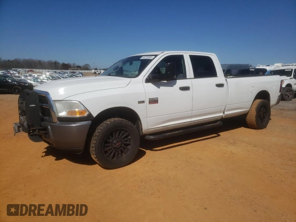 2010 Dodge Ram 2500 ST with VIN 3D7TT2CT2AG159577, listed as a Copart auction lot 44226885 with 215,057 mi miles and Salvage Title. Bid and sale history available at carsss.com. Image 1.