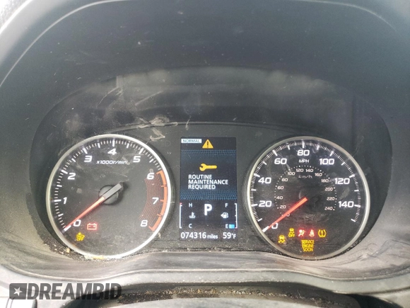 2022 Mitsubishi Eclipse Cross ES z VIN JA4ATUAA4NZ039908, wystawiony jako Copart lot #46615885 z przebiegiem 74 316 mil mil oraz Szkoda całkowita • Salvage title. Historia ofert i sprzedaży dostępna na DreamBid. Obrazek 9.
