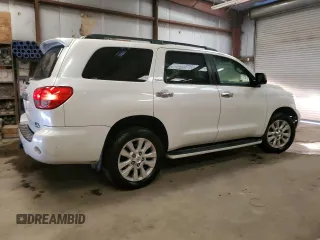 2010 Toyota Sequoia Platinum with VIN 5TDYY5G12AS029540, listed as a Copart auction lot 82955724 with 189,845 mi miles and Clean Title. Bid and sale history available at carsss.com. Image 3.