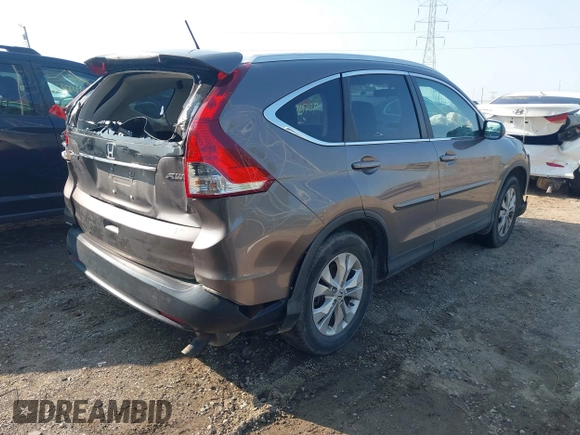 2013 Honda CR-V EX-L with VIN 5J6RM4H77DL077189, listed as a IAAI auction lot 42474493 with 92,410 mi miles and . Bid and sale history available at DreamBid. Image 4.