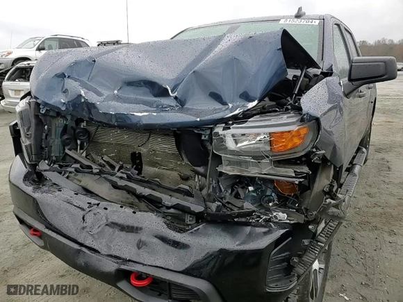 2019 Chevrolet Silverado 1500 Custom Trail Boss with VIN 3GCPYCEF1KG134620, listed as a Copart auction lot 81523704 with 46,661 mi miles and Salvage Title. Bid and sale history available at carsss.com. Image 11.