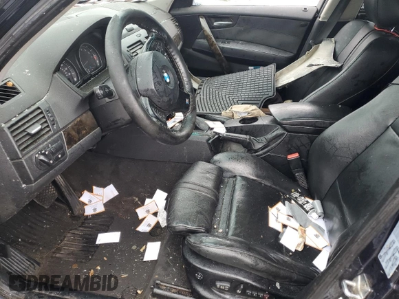2007 BMW X3 3.0si with VIN WBXPC93477WF16698, listed as a Copart auction lot 61415625 with Not provided miles and Salvage title. Bid and sale history available at DreamBid. Image 7.