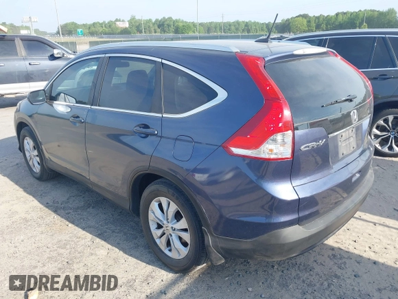 2013 Honda CR-V EX-L with VIN 2HKRM3H78DH505680, listed as a IAAI auction lot 42101780 with 201,721 mi miles and . Bid and sale history available at DreamBid. Image 3.
