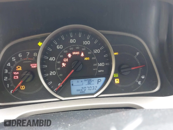 2013 Toyota RAV4 XLE with VIN 2T3RFREV9DW057202, listed as a IAAI auction lot 42485454 with 207,032 mi miles and . Bid and sale history available at DreamBid. Image 7.