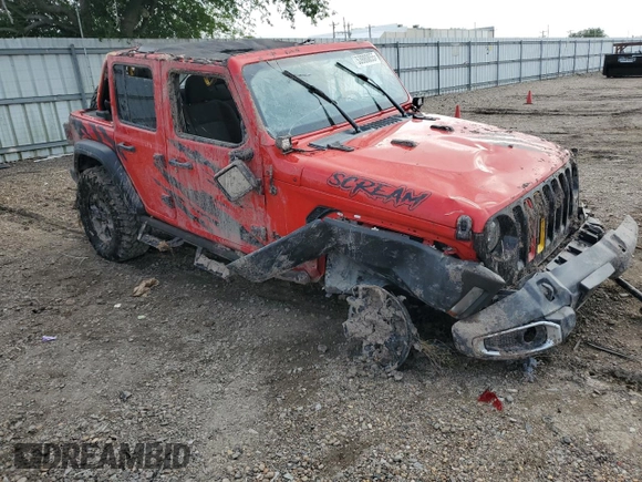 2023 Jeep Wrangler Willys with VIN 1C4HJXDN9PW509722, listed as a Copart auction lot 53980855 with 29,935 mi miles and Salvage title. Bid and sale history available at DreamBid. Image 4.
