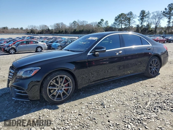 2020 Mercedes-Benz S with VIN W1KUG6GB1LA529033, listed as a Copart auction lot 41689754 with 21,612 mi miles and . Bid and sale history available at DreamBid. Image 1.