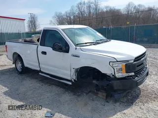 2019 Ford F-150 XL with VIN 1FTMF1C55KKD80487, listed as a IAAI auction lot 39009387 with 18,324 mi miles. Bid and sale history available at carsss.com. Image 1.