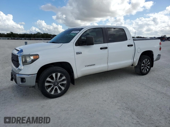2018 Toyota Tundra 2WD SR5 with VIN 5TFEY5F12JX233799, listed as a Copart auction lot 82091024 with 105,972 mi miles and Non Repairable. Bid and sale history available at carsss.com. Image 1.